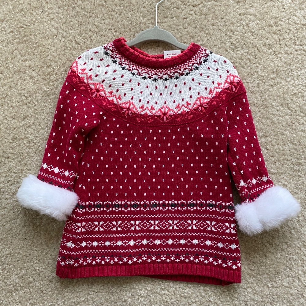 Baby girl holiday sweater